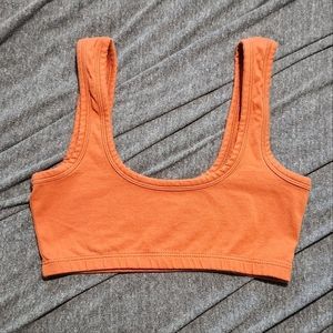 ARQ S Wide Strap Bra in Rust